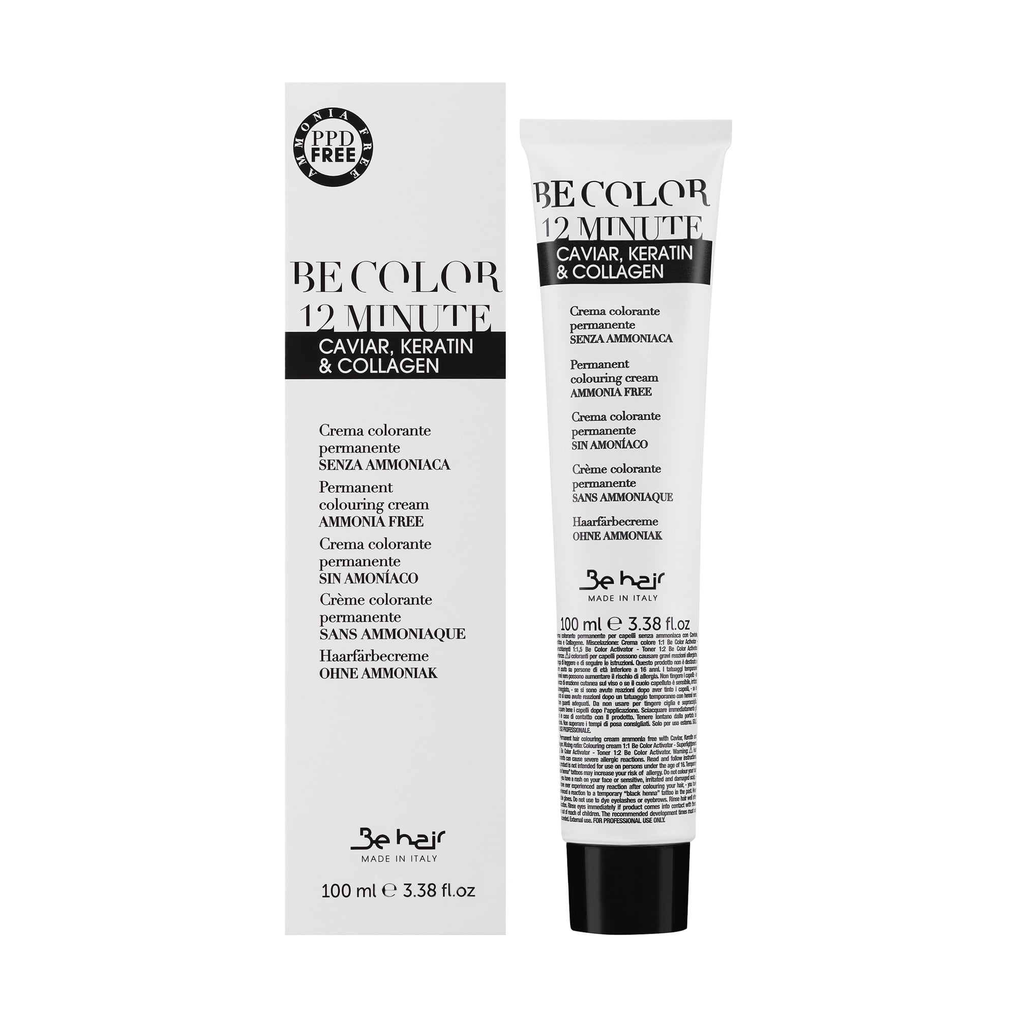 Напівперманентна крем-фарба для волосся Be Hair Be Color Permanent Colouring Cream 12 Minute 8.8 Light Blonde Beige, 100 мл
